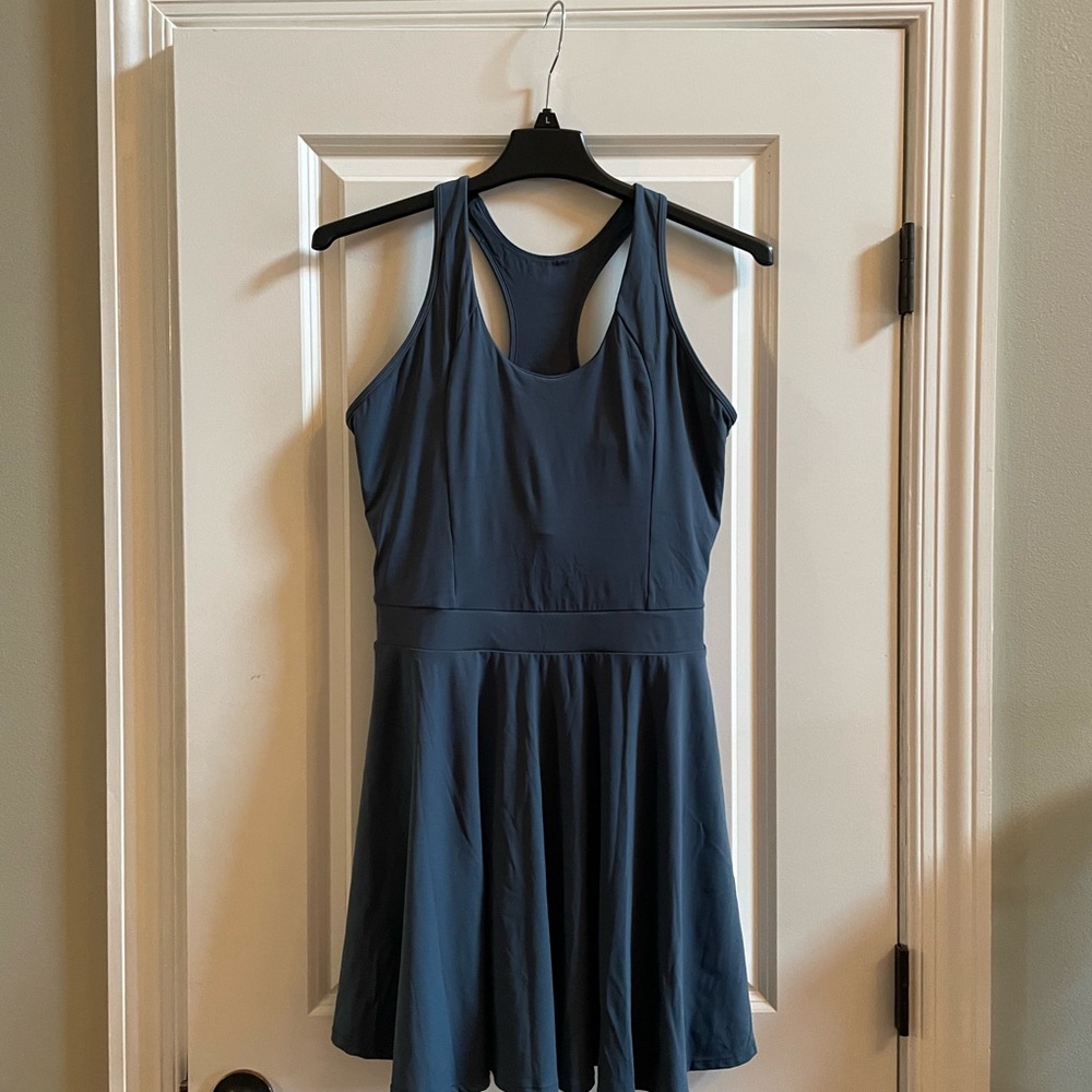HALARA Steel Blue Racerback Athletic Dress